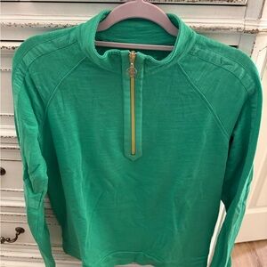 Lilly Pulitzer Ashlee Pullover Green sz small EUC